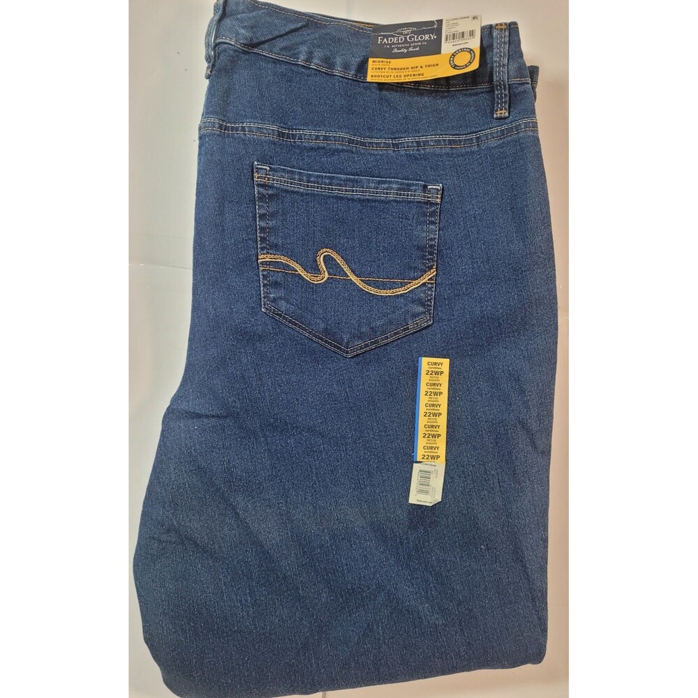 Faded glory jeans plus size 22wp nwt... A-18